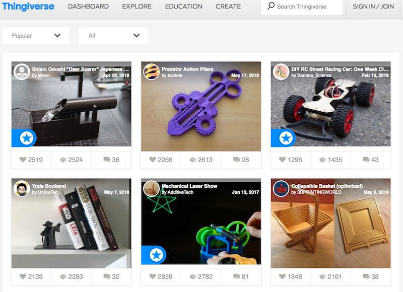 50 Sites to Download Free 3D Models – Best Of
