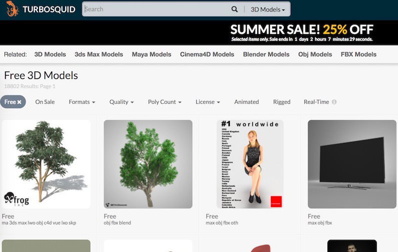 50 Sites to Download Free 3D Models – Best Of