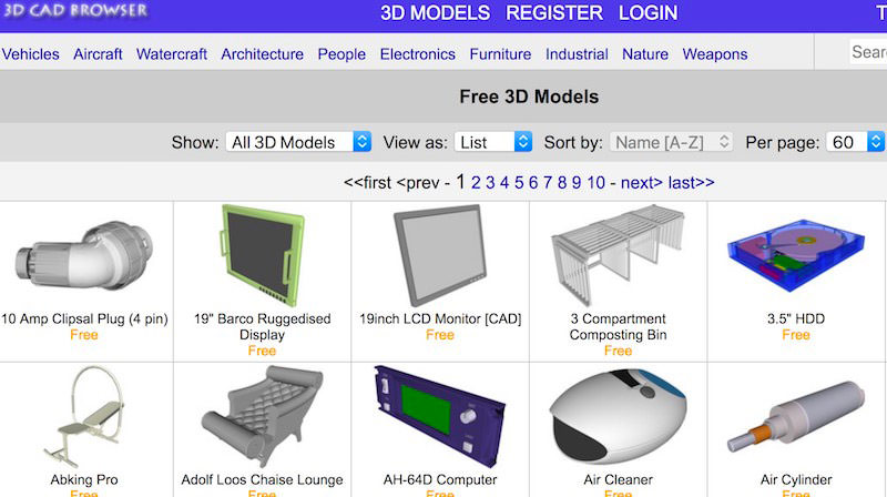 50 Sites to Download Free 3D Models – Best Of